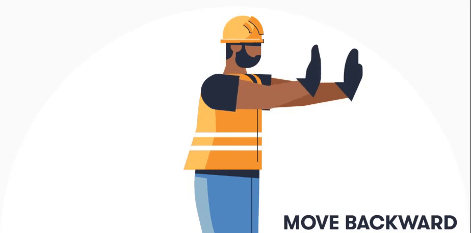 叉车安全指挥手势